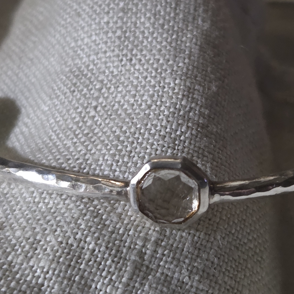 Ippolita Rock Candy 5 Station Bangle, Bronze Turquoise, MOP, Rock Crystal, in SS - Picture 7 of 13